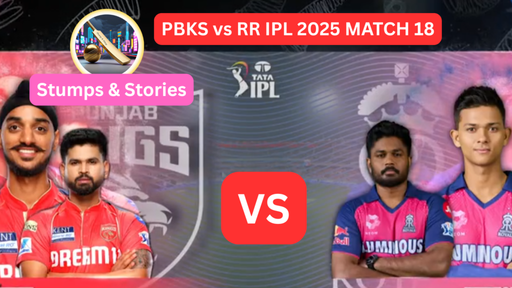 PBKS vs RR IPL 2025 MATCH 18